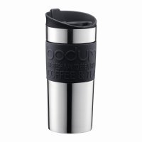 Bodum Vacuum Travel Mug 350ml S/S + Black