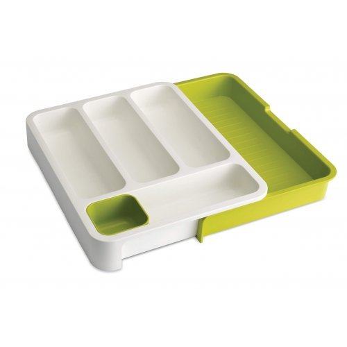 DrawerStore™ Expanding Tray White/Green