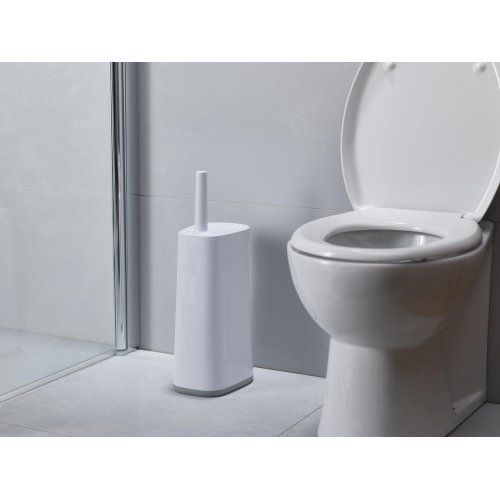 Flex™ Store - Grey Toilet brush with extra-large storage caddy