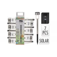Solar Light Stainless Steel - Set of 7 Pieces