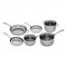 Premium Stainless Steel Induction Series 10 Piece Cookware Set
