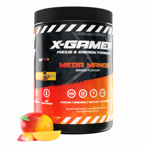 X-Gamer X-Tubz Mega Mango Energy Drink (600g)