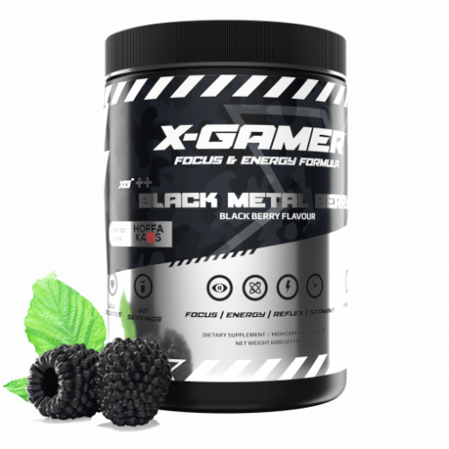 X-Gamer X-Tubz Black Metal Berry Energy Drink (600g)